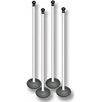 Aresson - Set de Base de Postes de Rounders (120 cm)- Blanco